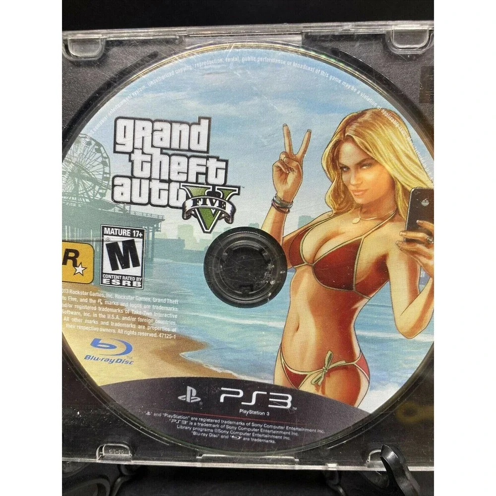 Grand Theft Auto V (Five) For PS3-PlayStation 3 Disc Only EUC